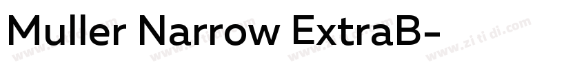 Muller Narrow ExtraB字体转换